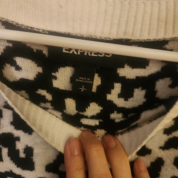 Express leopard print sweater - Picture 2 of 2